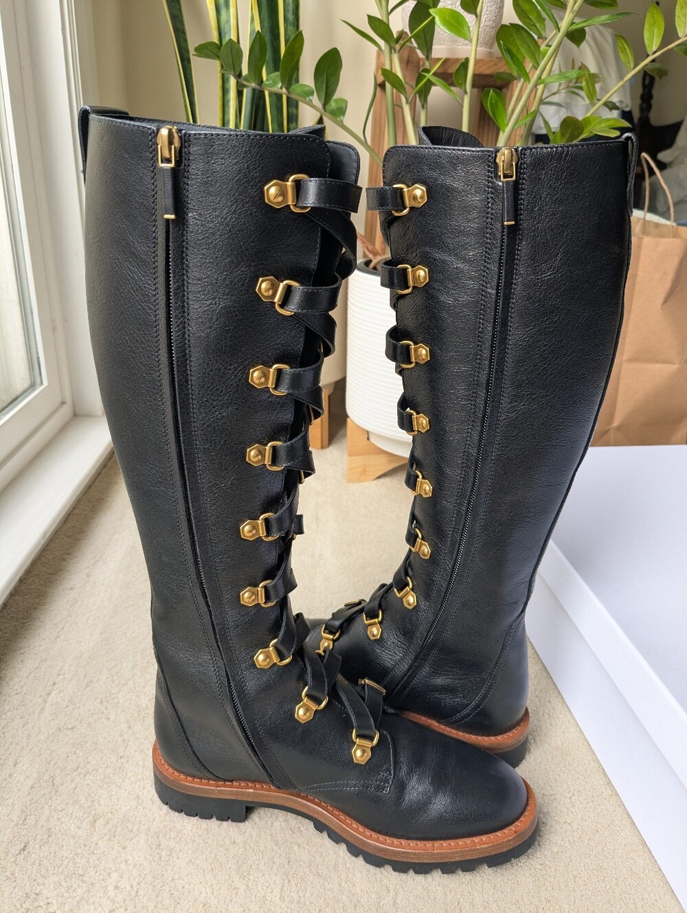 Christian Dior Wildior Leather Combat Boots - size 36.5 - Picture 5 of 13